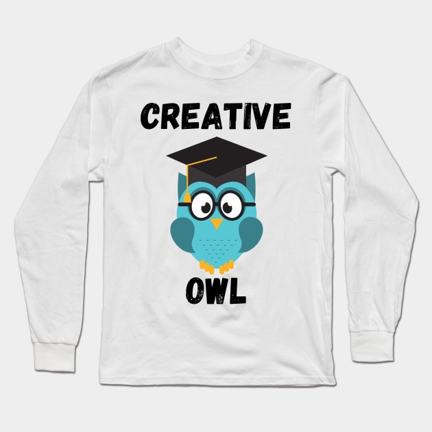 Creative Owl Long Sleeve T-Shirt by Valentin Cristescu